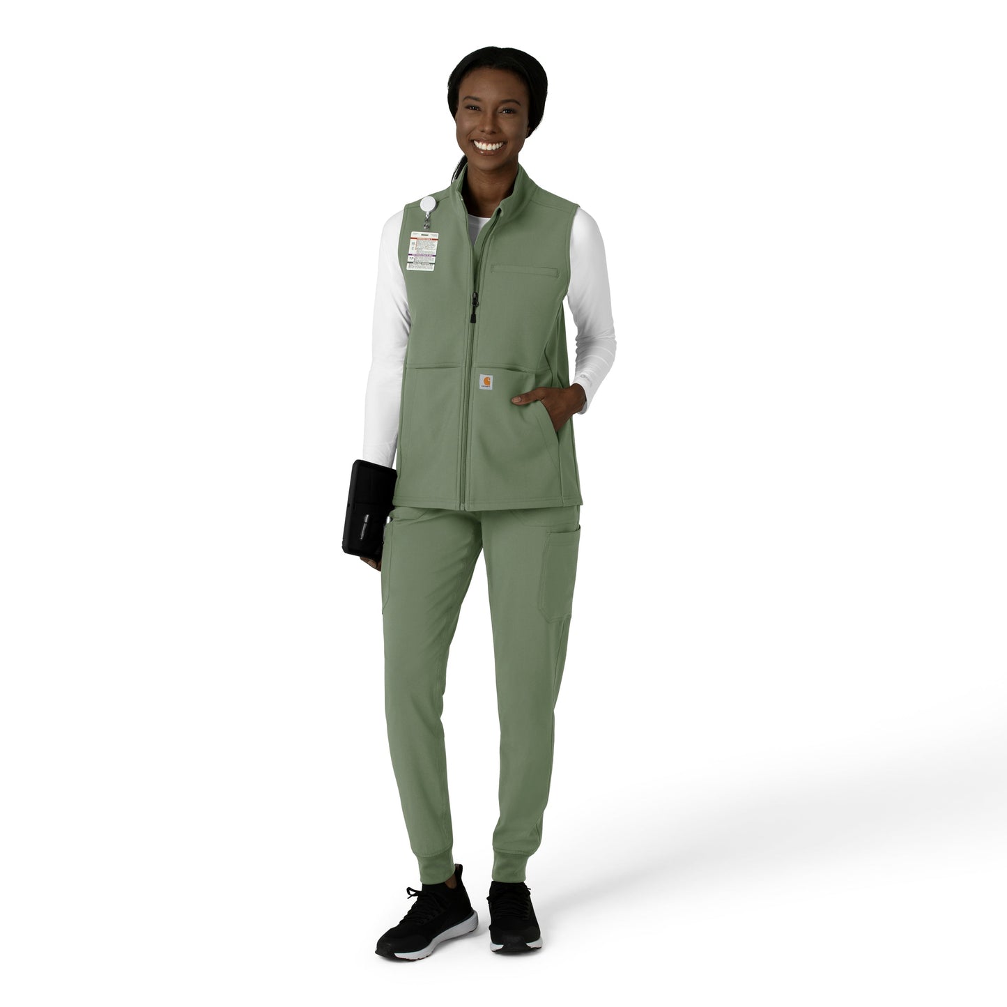 Rugged Flex C83023 Women's Bonded Fleece Vest Olive