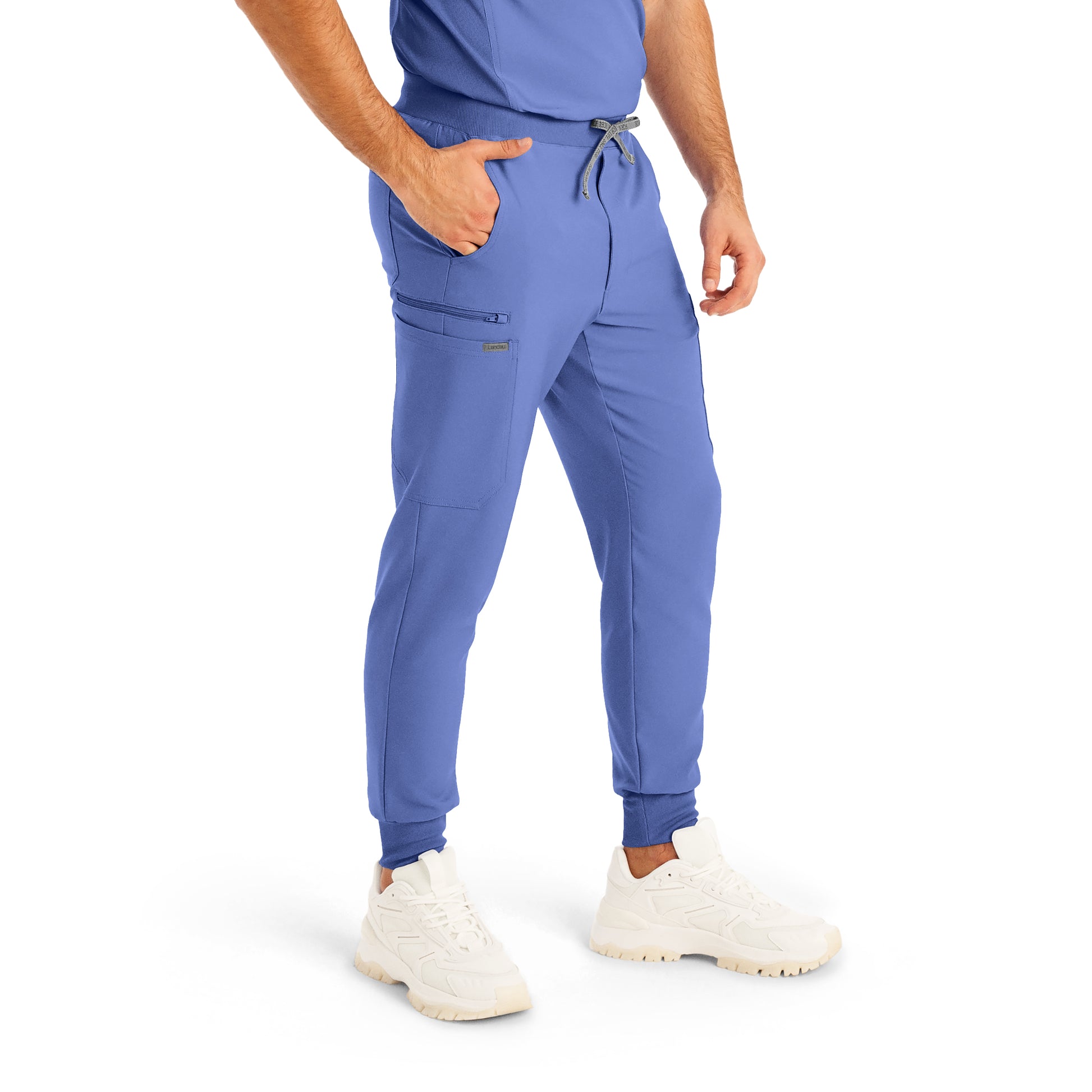 Forward LB409 Men's Jogger Scrub Pants Ceil Blue Image