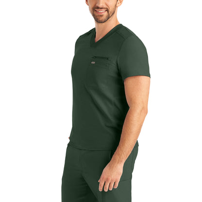 Forward LT111 Men's 2 Pocket V Neck Scrub Top Mountain View Image