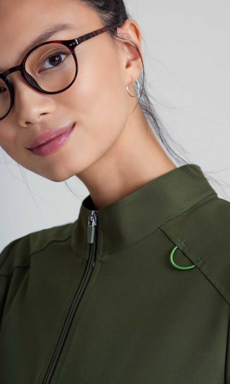 Cleveland Clinic Grey's Anatomy Evolve GSSW886 Virtue Scrub Jacket Fern