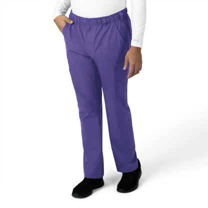 Force Essentials C56113 Men's Straight Leg Cargo Scrub Pants Grape Model Image Right Side | Carhartt