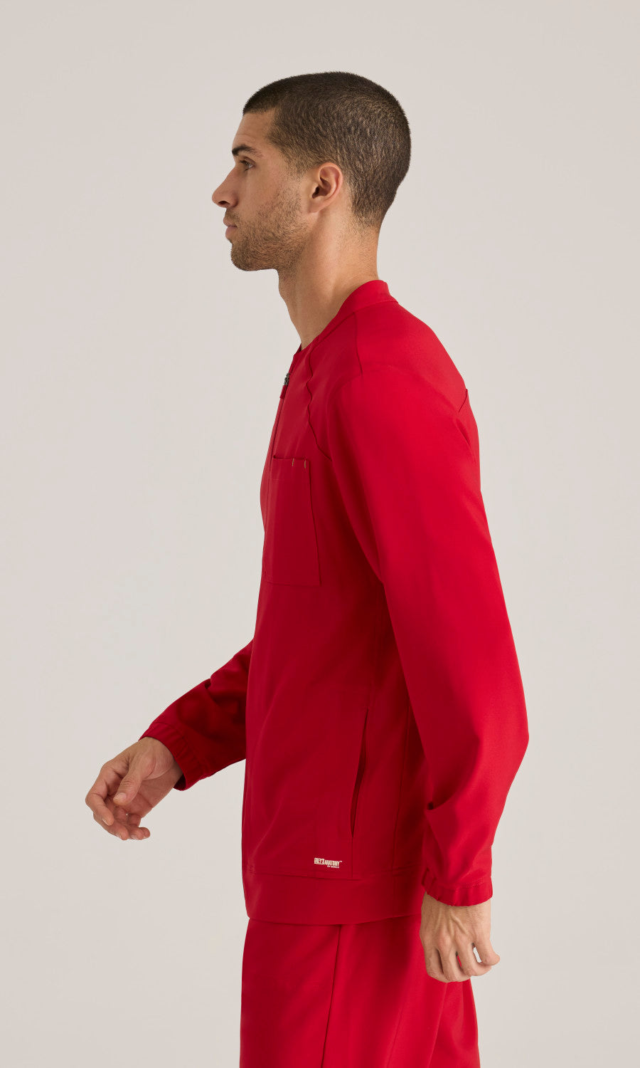 Cleveland Clinic Grey's Anatomy Evolve GSSW887 Cycle Scrub Jacket True Red