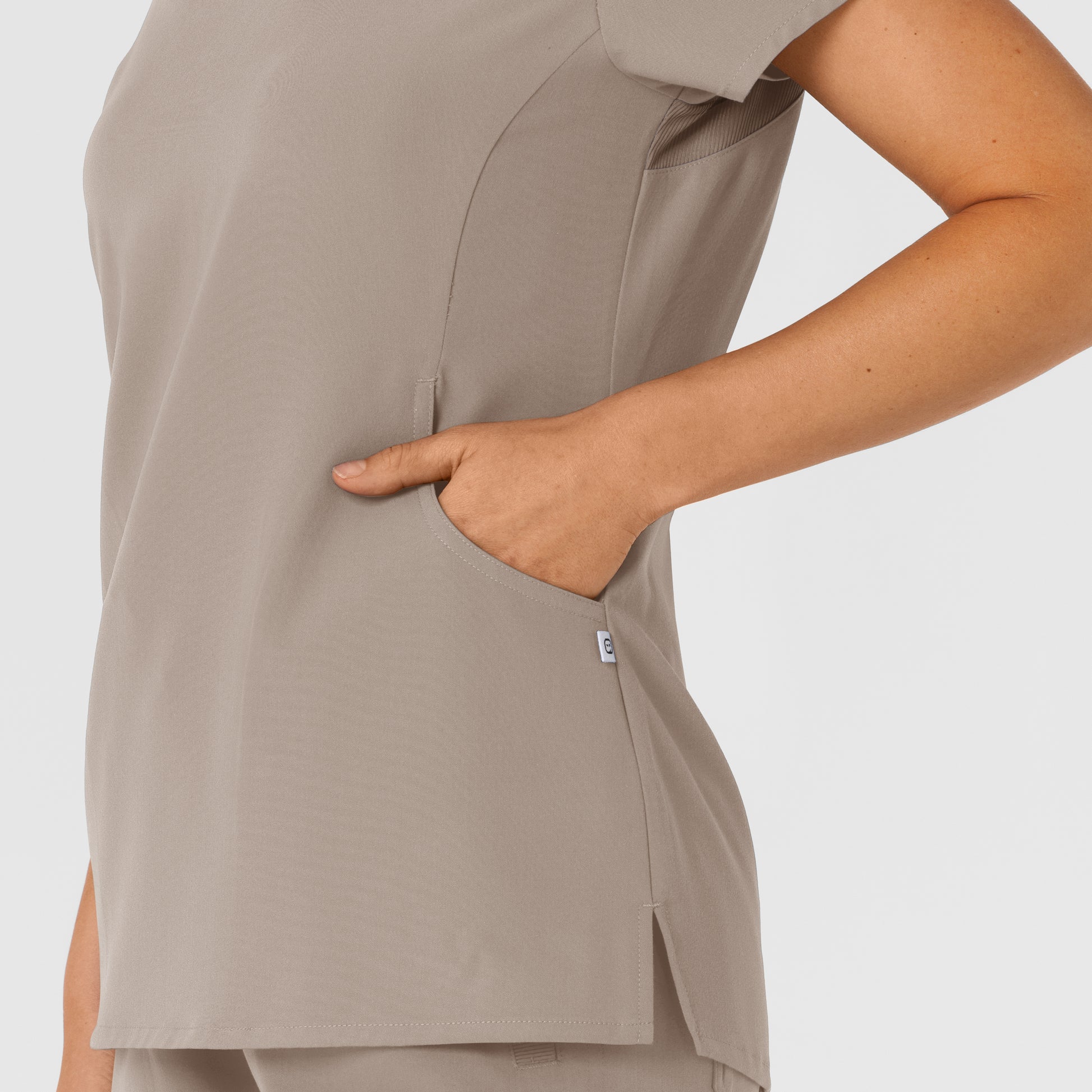 Nova 6432 Flex-n-Reach V-Neck Scrub Top Haze Model Image Alternate | Wink