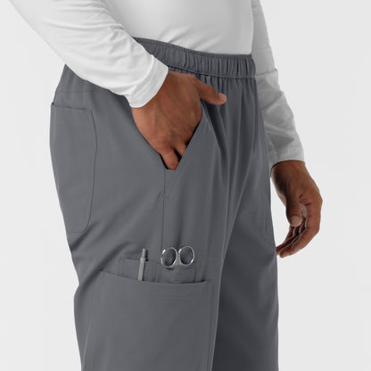 NURTUR 5380 Men's Straight Leg Cargo Scrub Pants Pewter