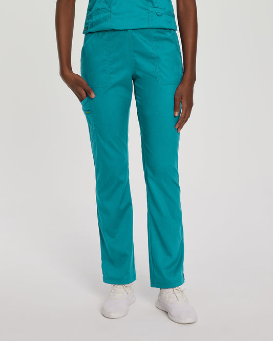 ProFlex 2042 Women's Cargo Scrub Pants Teal Image