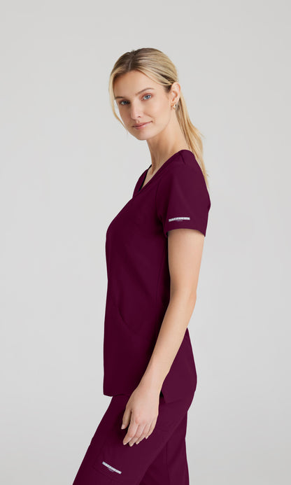 Skechers SK102 Reliance Scrub Top Wine