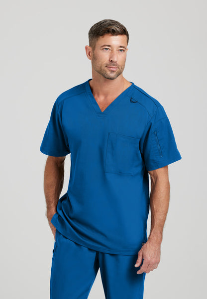 Greys Anatomy Stretch GRST079 Murphy Scrub Top New Royal