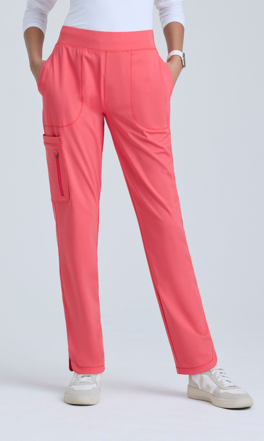 Grey's Anatomy Knits GRSP759 Define Pant Papaya Blush - front