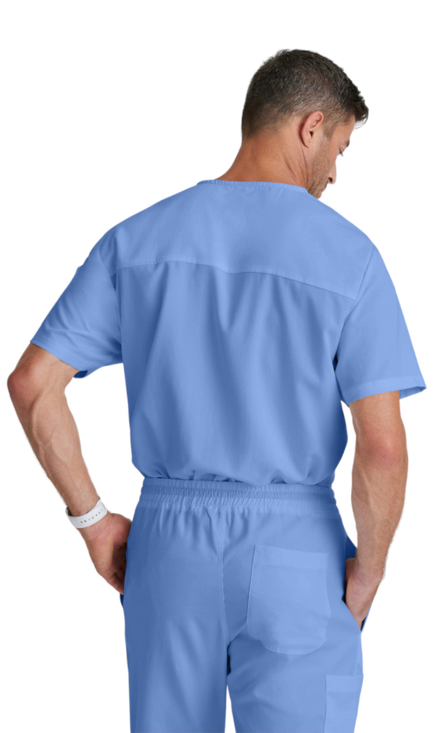 Grey's Anatomy GRT091 Evan Scrub Top Ciel Blue