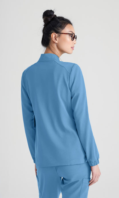 Grey's Anatomy Evolve GSSW886 Virtue Scrub Jacket Ciel Blue