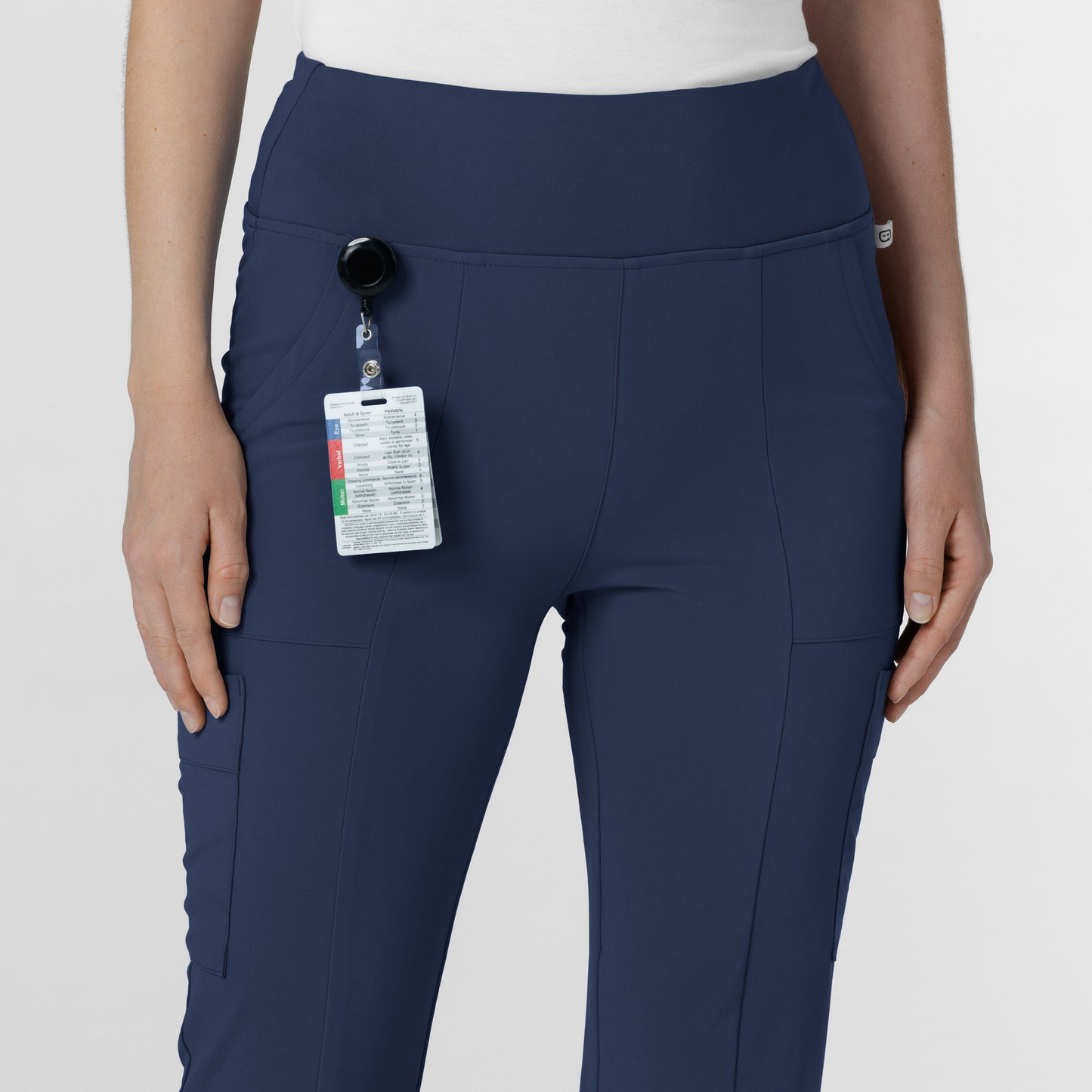 RENEW 5534 Cargo Flare Scrub Pants Navy Model Image Alternate | Wink