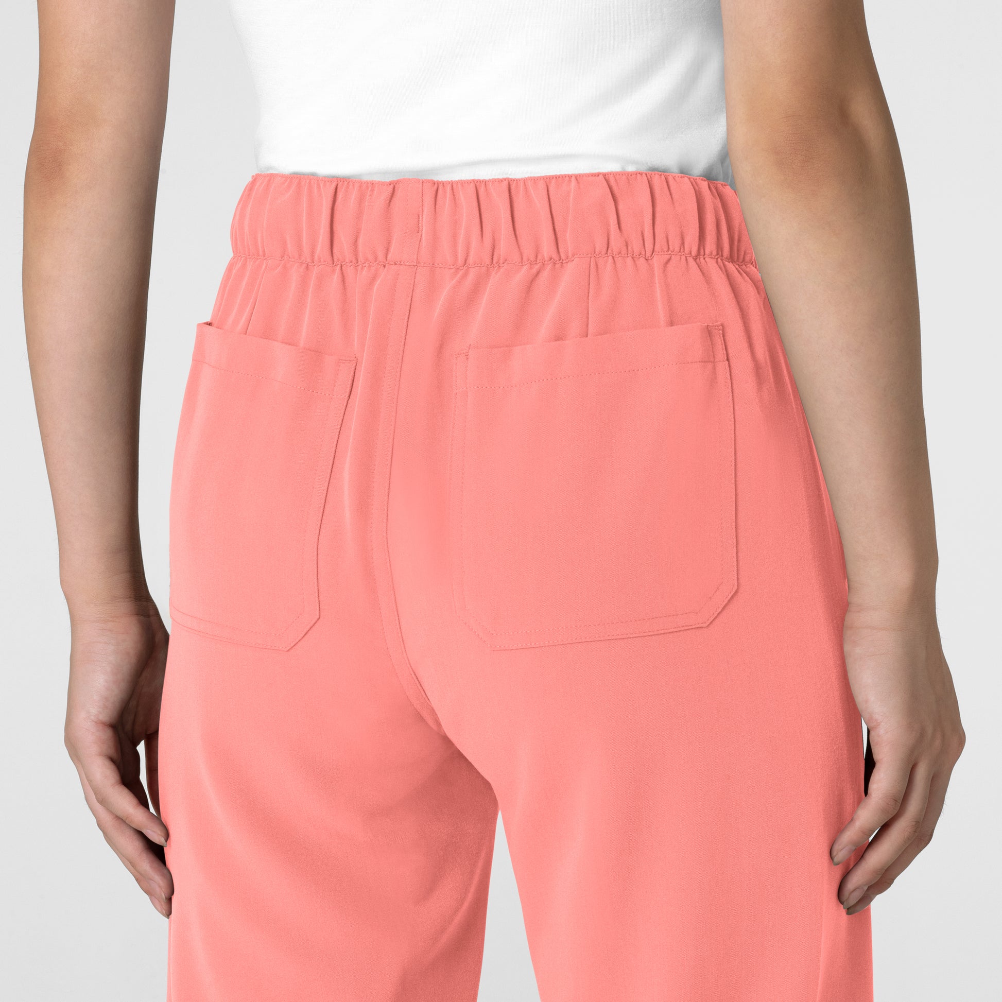 Nova 5232 Women's Stovepipe High-Low Hem Scrub Pants Paradise Pink