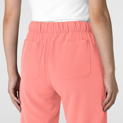 Nova 5232 Women's Stovepipe High-Low Hem Scrub Pants Paradise Pink
