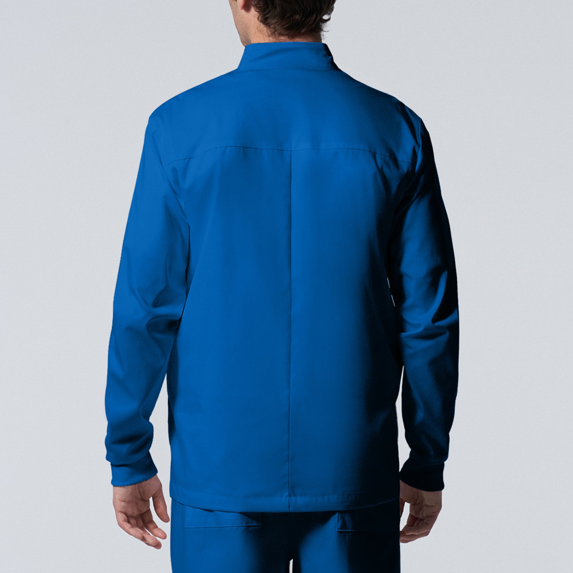 ProFlex LJ702 Men's 4 Pocket Scrub Jacket Royal Image