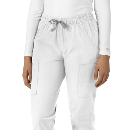 Force Essentials C51213 Straight Leg Scrub Pants White Model Image Alternate | Carhartt