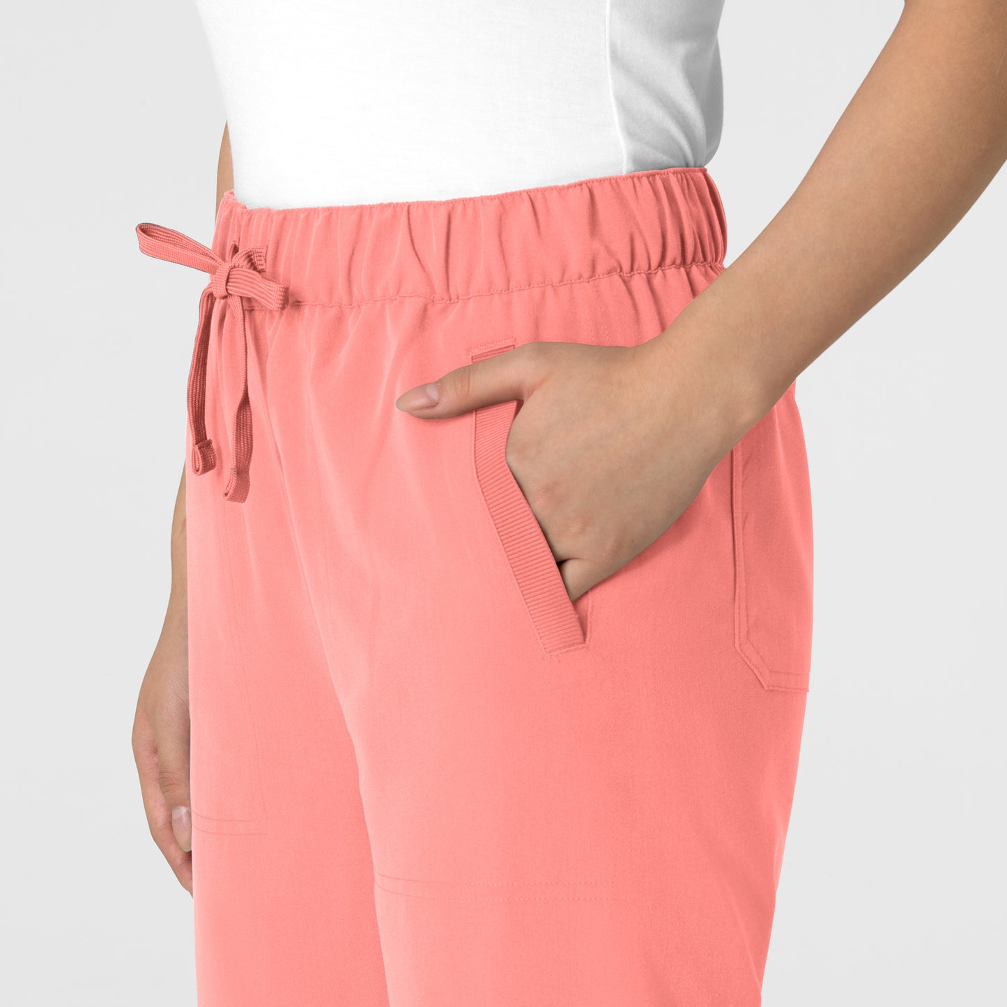 Nova 5232 Women's Stovepipe High-Low Hem Scrub Pants Paradise Pink