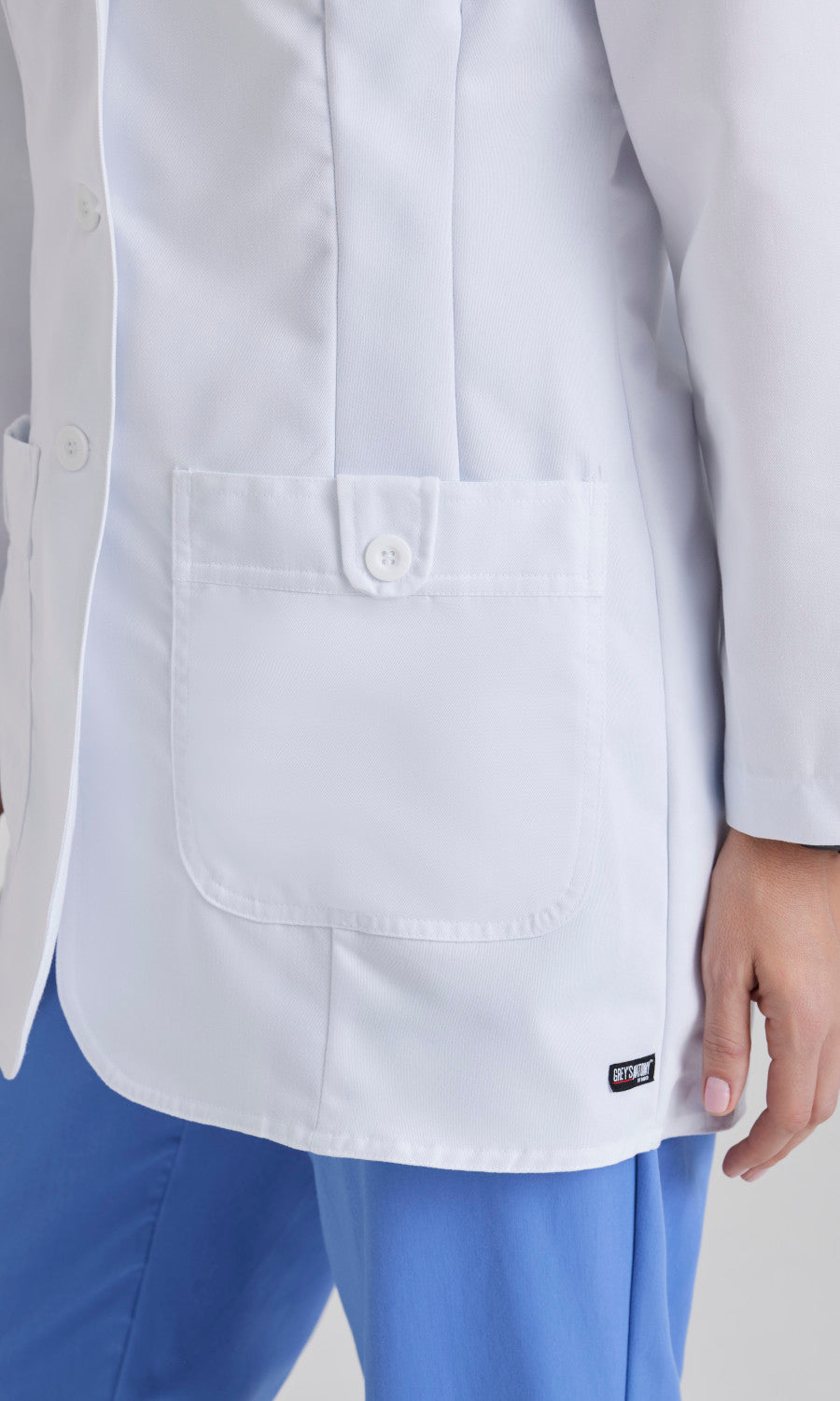 Grey's Anatomy 7446 Hannah Lab Coat White