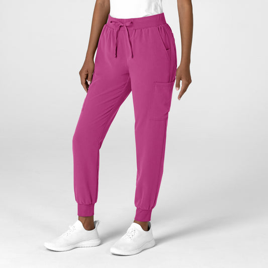 Nova 5132 Jogger Utility Scrub Pants Raspberry Model Image Right Side | Wink