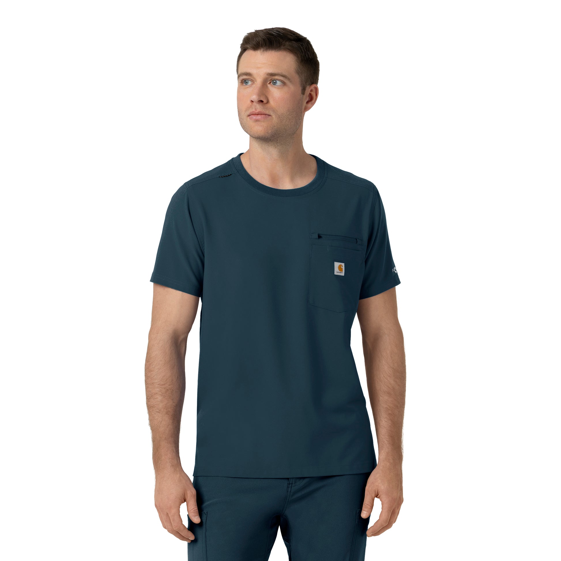 Force Cross-Flex C16510 Men's Crew Neck Scrub Top Navy