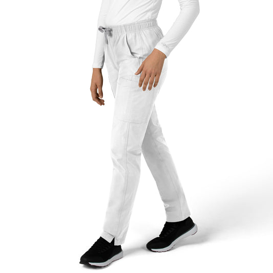 Force Essentials C51213 Straight Leg Scrub Pants White Model Image Right Side | Carhartt