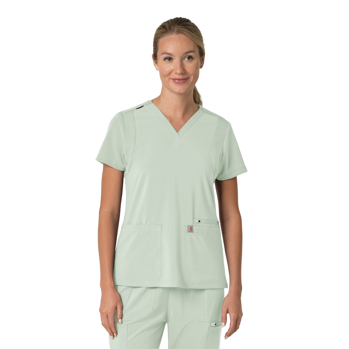 Force Cross-Flex C13210 Women's Flex Panel V-Neck Scrub Top Big Sky