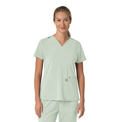 Force Cross-Flex C13210 Women's Flex Panel V-Neck Scrub Top Big Sky