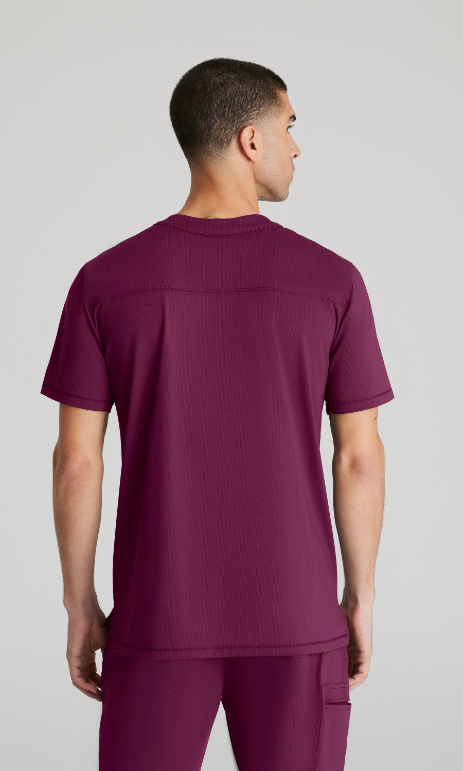 Skechers Slip-Ins Knits SKT229 Flex Knit Scrub Top Wine