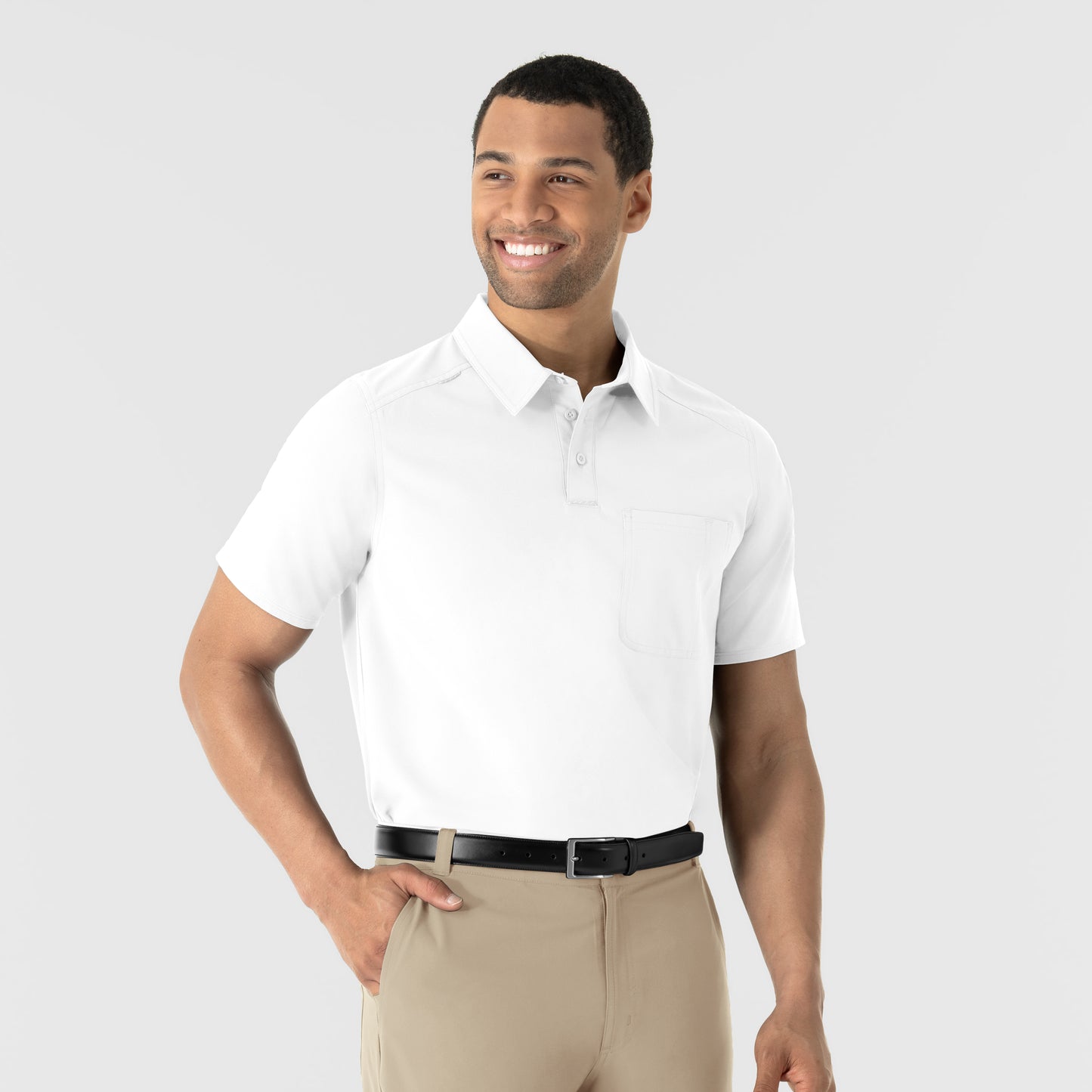 NURTUR 6580 Men's Polo White