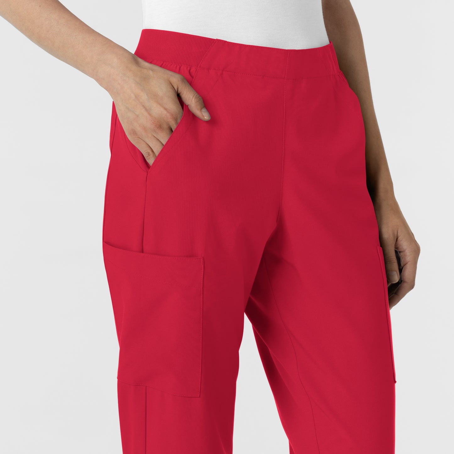 W123 5145 Cargo Utility Scrub Pants Red Model Image Alternate | Wink