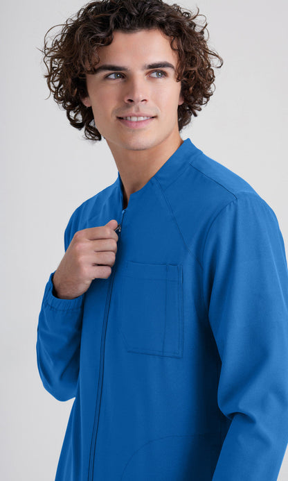 Cleveland Clinic Grey's Anatomy Evolve GSSW887 Cycle Scrub Jacket New Royal