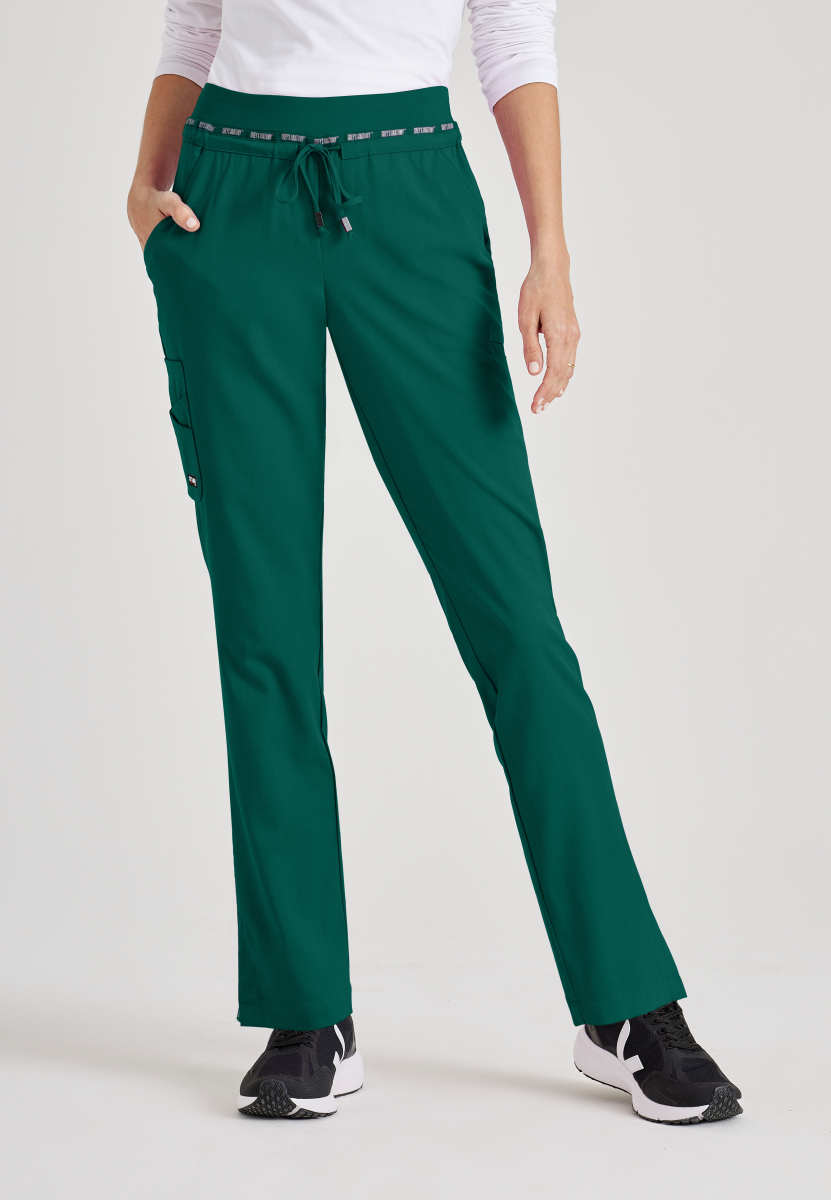 Greys Anatomy Stretch GRSP526 Serena Scrub Pants Hunter Green