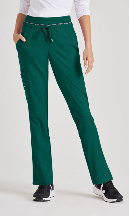 Grey's Anatomy Stretch GRSP526 Serena Scrub Pants Hunter Green