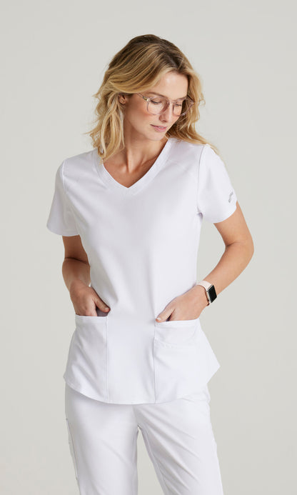 Skechers SK101 Breeze Scrub Top White