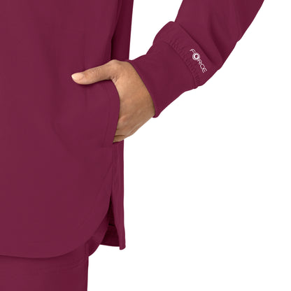 Force Cross-Flex C82210 Shirt Jacket Wine Model Image Alternate | Carhartt