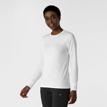 Layers 2189 Women's Essential Layer Long Sleeve White