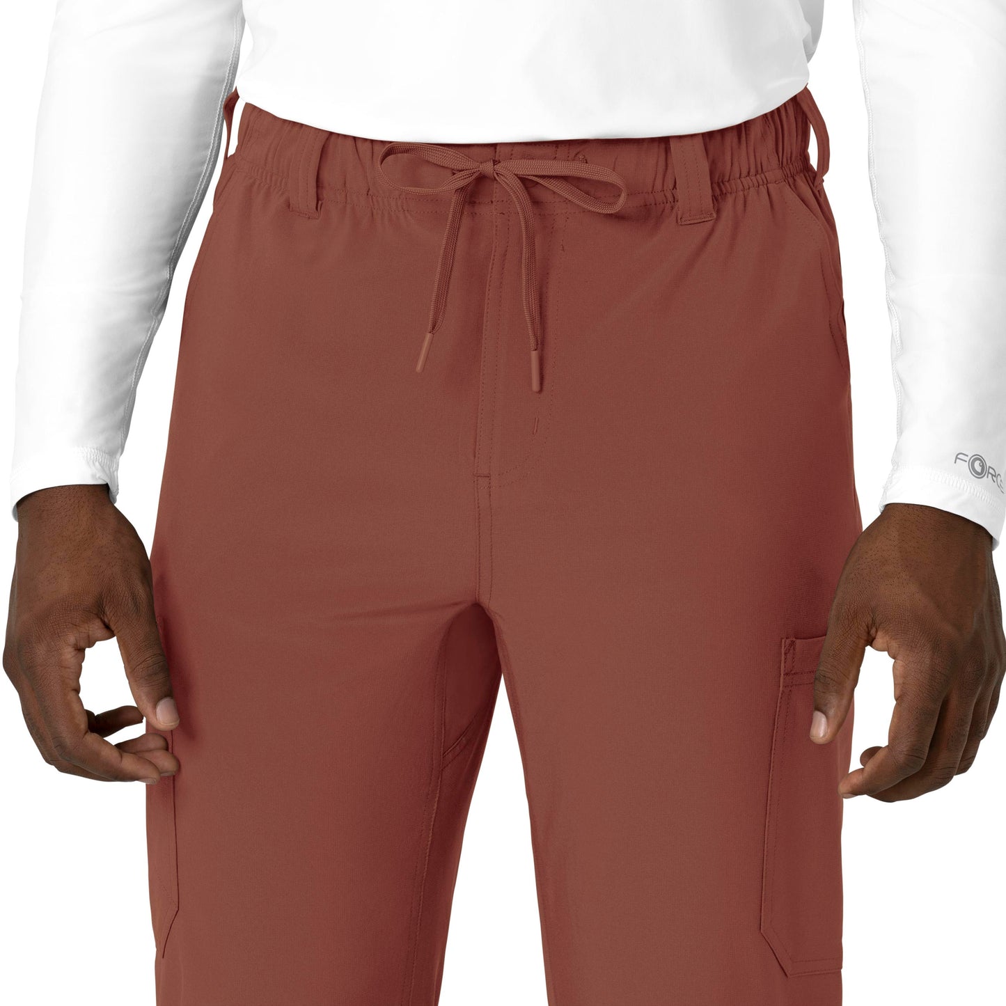 Force Cross-Flex C56410 Men's Straight Leg Scrub Pant Sable Model Image Alternate | Carhartt