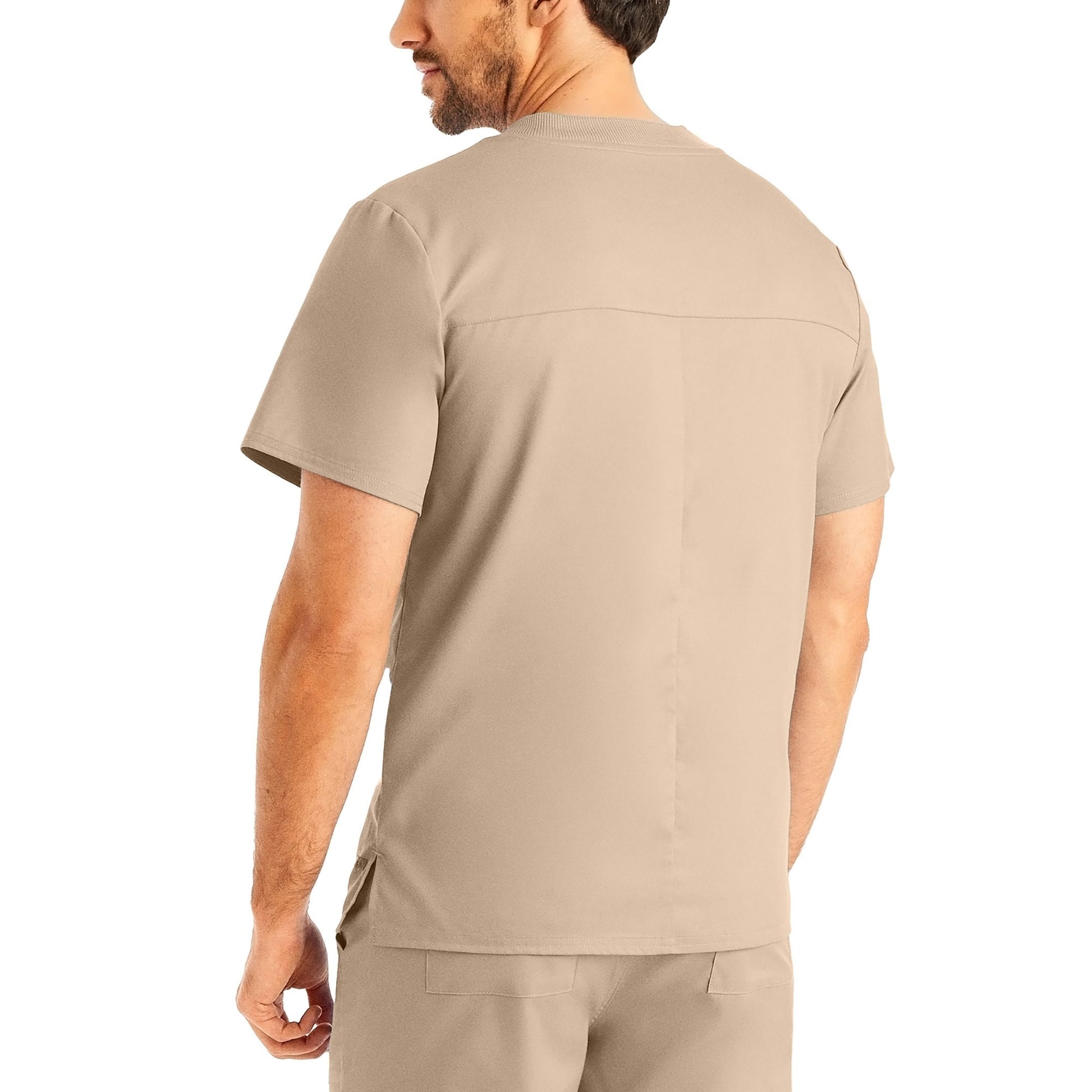 ProFlex LT108 Men's 2 Pocket V Neck Scrub Top Sandstone Image