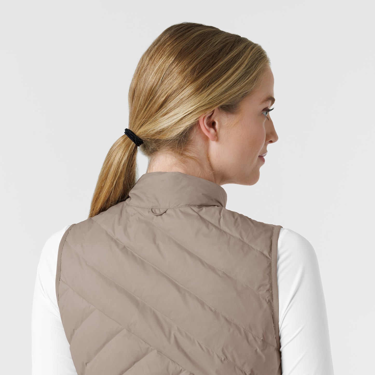 Layers 8277 Quilted Scrub Vest Haze Model Image Alternate | Wink