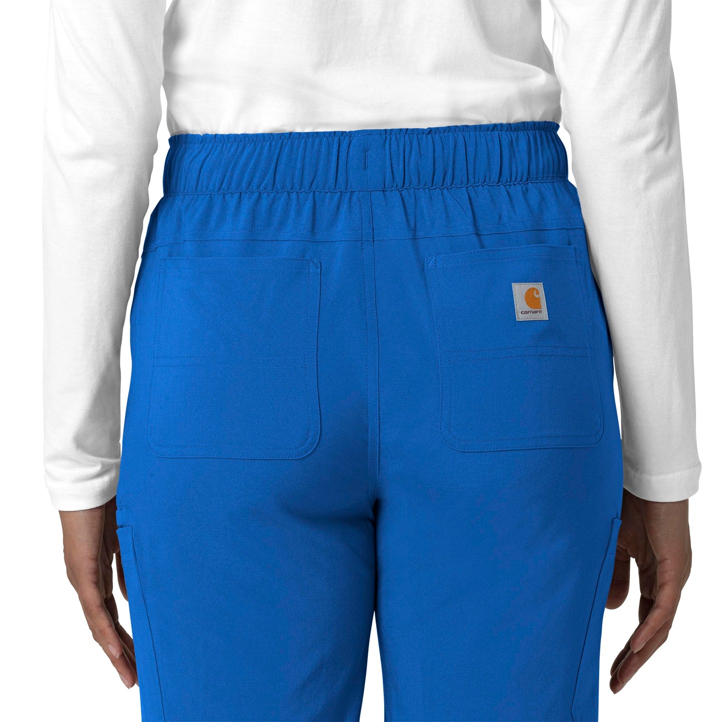 Force Cross-Flex C53210 Straight Leg Cargo Scrub Pants Royal Model Image Alternate | Carhartt