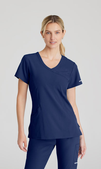 Skechers SK102 Reliance Scrub Top Navy