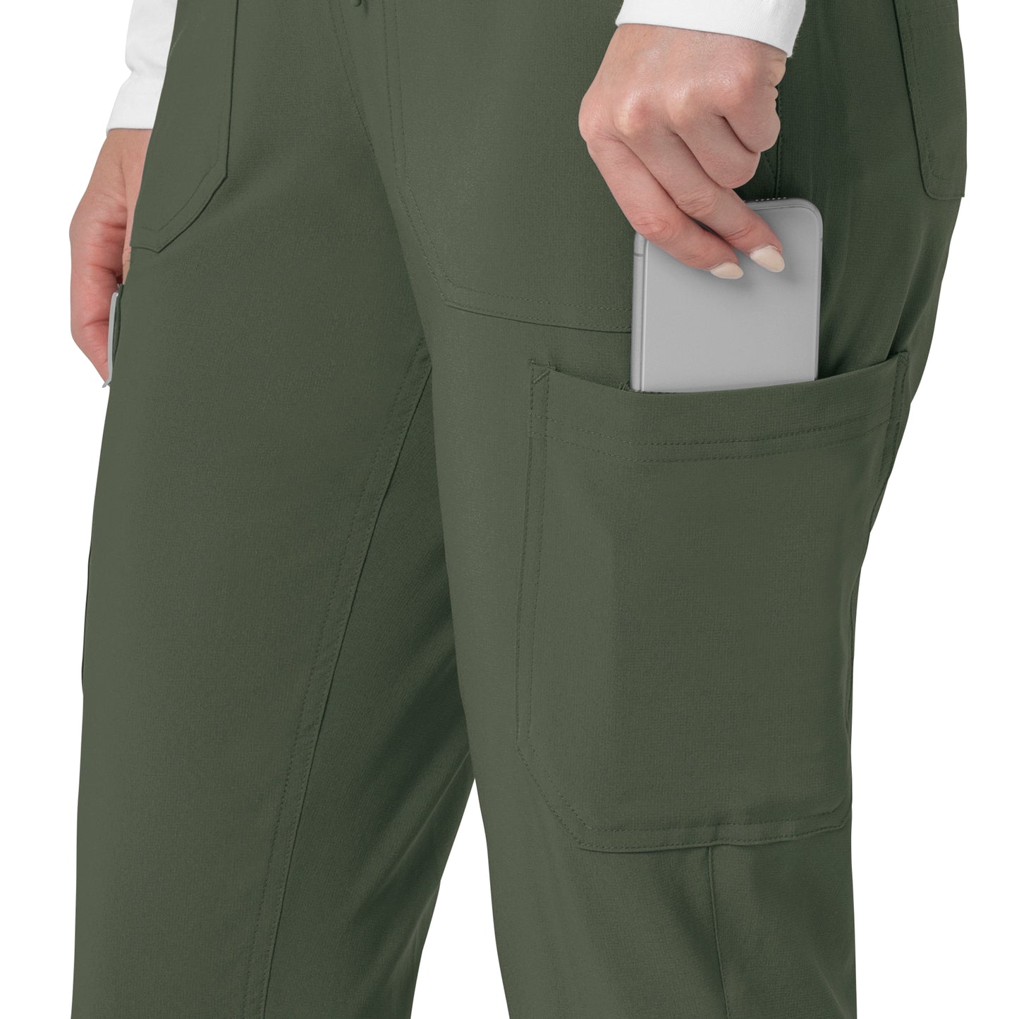 Force Cross-Flex C53110 Women's Cargo Jogger Scrub Pants Olive