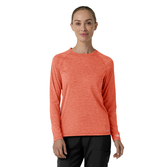 Layers C31009 Women's Performance Long Sleeve Tee Dusty Cedar Heather
