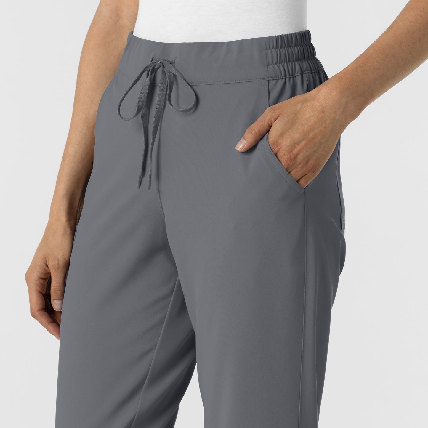 RENEW 5934 Jogger Scrub Pants Pewter Model Image Alternate | Wink