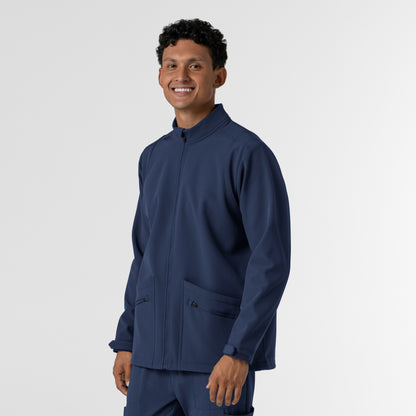 Layers 8609 Men's Soft Shell Scrub Jacket Navy