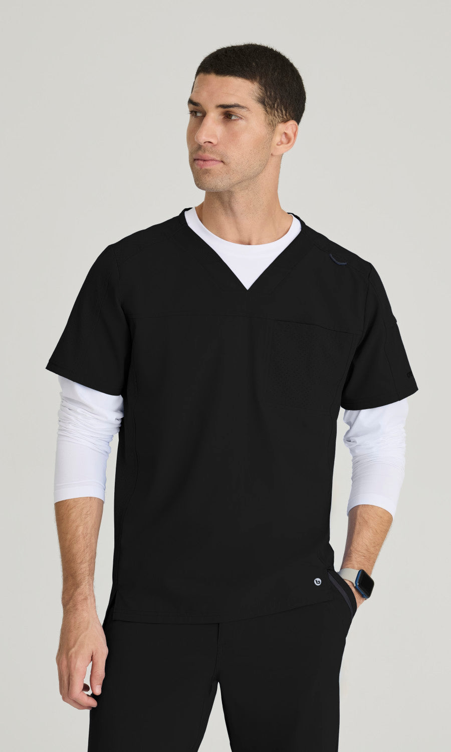 Barco One BOT195 Velocity Scrub Top Black
