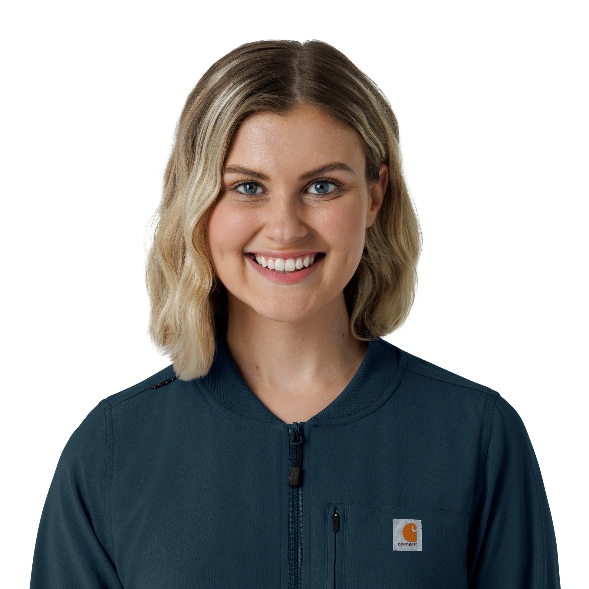 Force Cross-Flex C82410 Women's Lightweight Scrub Jacket Navy