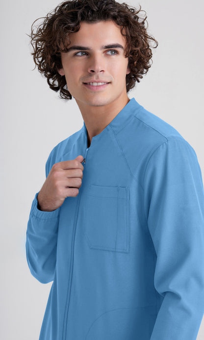 Grey's Anatomy Evolve GSSW887 Cycle Scrub Jacket Ciel Blue