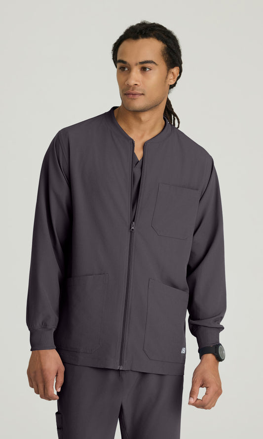 Skechers SK0408 Structure Scrub Jacket Pewter