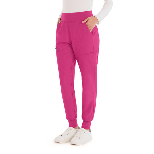 V-Tess WB410 Women's Jogger Scrub Pants Pink Flash Image