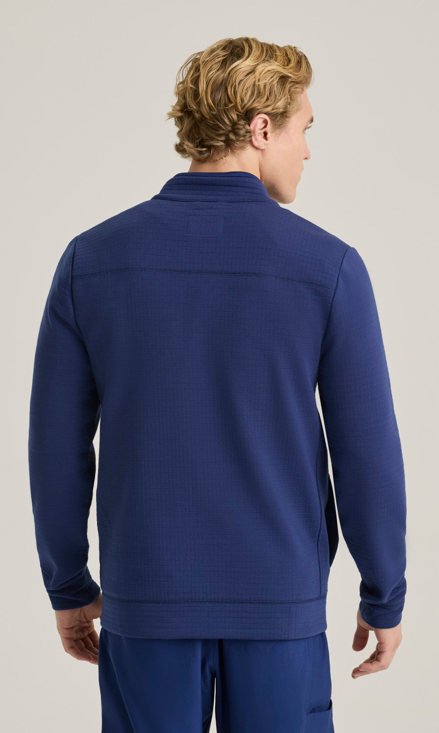 Grey's Anatomy Evolve GSSJ944 Ron Waffle Fleece Jacket Indigo - back